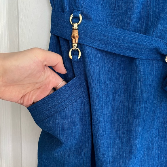 Blue Ellen Tracy Dress - 6P - Picture 3 of 7